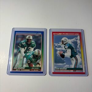 Dan Marino 1990 Score Football Trading Cards Set NFL Miami dolphins